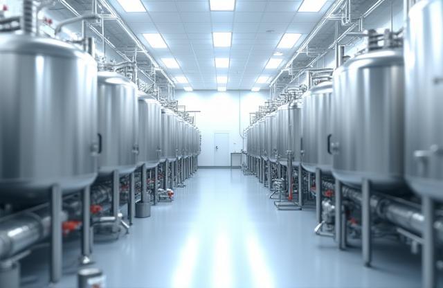 Image of robust and reliable industrial equipment within a food processing facility
